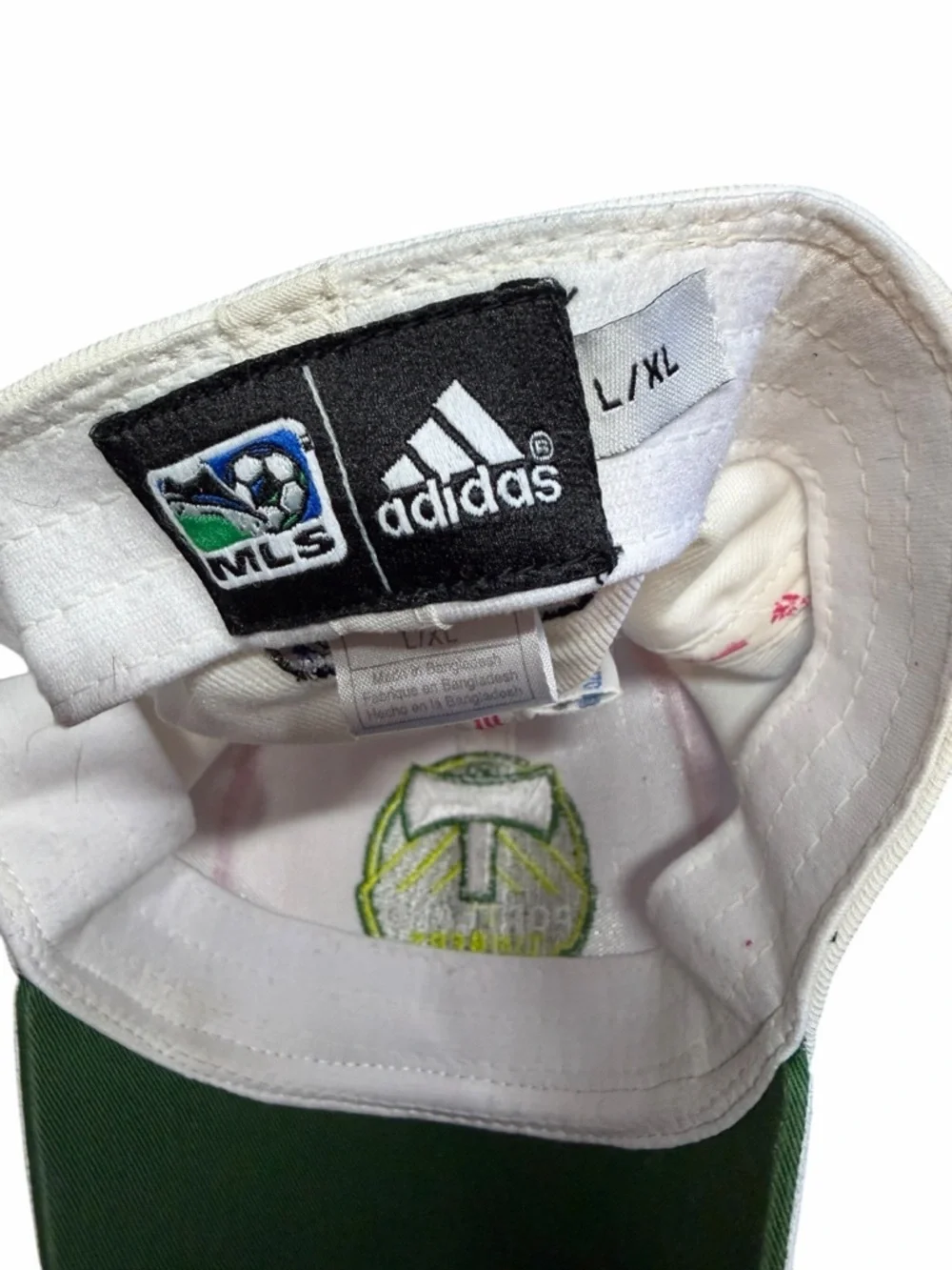 adidas Adult White & Pink Portland Timbers Cap - Size L/XL